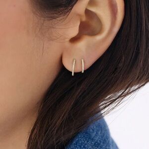 Diamond Huggies earrings